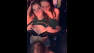 Blueface story girl flashes tits