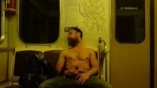 Public Jack-Off in the Subway