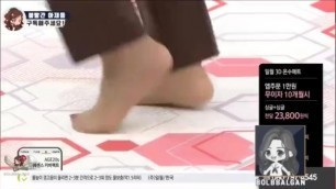 pantyhose feet in tv show