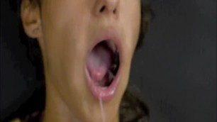 drea mouth locked open and drooling