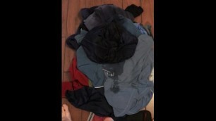 Getting desperate, then pissing onto a pile of my clothes