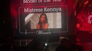 Mistress Kennya “Fetish model of the Year 2019” at AWSUMMIT