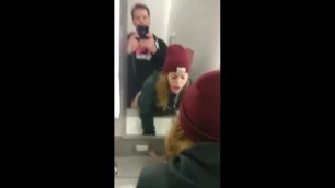 Young Couple Have Sex In A Public Bathroom On Snapchat Story