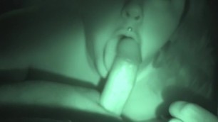 Big Tit Latina gives Head in Nightvision