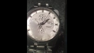 Wristwatch masturbation . Cumming on my TISSOT watch .