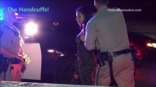 Hot Latina Arrested & Handcuffed for DUI
