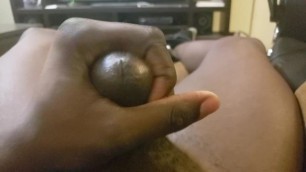 Playing with my dick till I cum