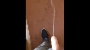 Pissing on a chair and on the carpet