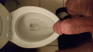 Hard cock long piss