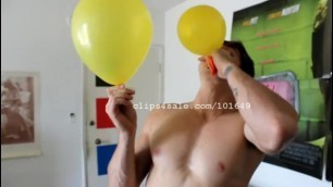 Balloon Fetish - Logan Blowing Balloons