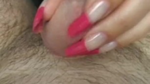 Pink Long Nails Prick Peehole