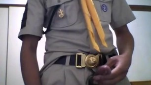 Thai Scout men masturbation