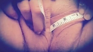 Measuring 3 inch pussy lips