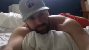 bearded boston jock with a huge long cock