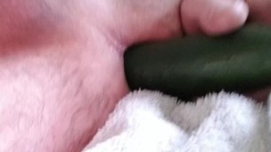 Fucking my Ass with a Cucumber Pt2