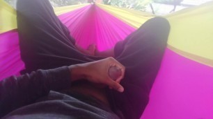 Stroking Right Above My Brother in His Hammock