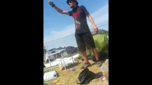 Innocent Chair Gets Fucked By Young Austrian Guy At Rock Festival