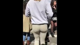 Candid Juicy Little Ass Jiggling In The Streets Part 2