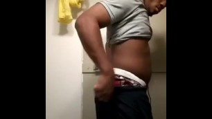 Straight guy plays with his fat ass!