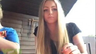 German teen smoking