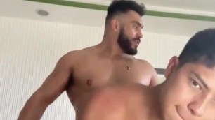 Latino Twink Fucks himself on his Uncles Big Dick