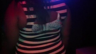BBW IN STRIPE DRESS DANCIN 4 ME AT THE CLUB THIS IS HOW I RECRUIT