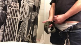 Hidden Cam : Brother masturbate while i’m playing my dildo in the shower