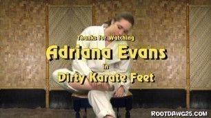 Karate dirty feet cleaning