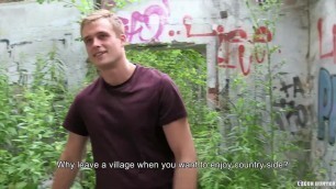 Czech Twink Slides A Strangers Big Cock In His Mouth And Ass
