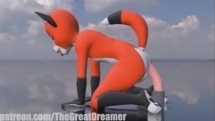 Fox on a Horse dildo (Gay Furry Short Animation)