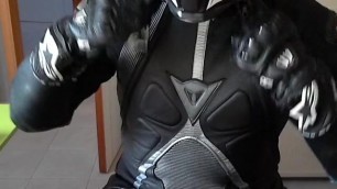 me in bikesuit and rubber