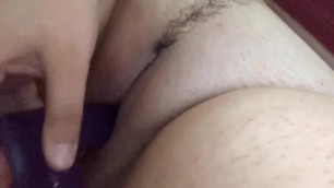 Home Alone Making My Pussy Cream On This Purple Cock