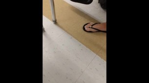 Candid 18 Year Old French Tip Toes In Class Part II