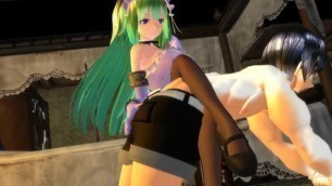 [MMD]reverse ryona on bed
