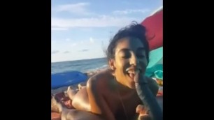 Blowjob On The Beach