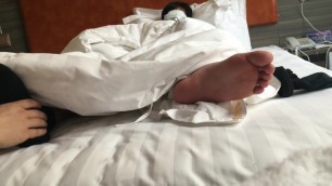 BDSM sleeping feet
