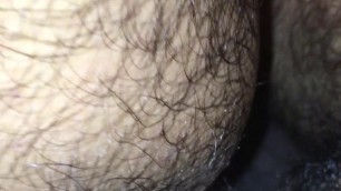Bareback in hairy ass by cut hairy man