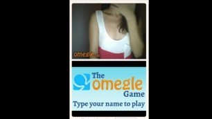 Spanish girl showing tits on Omegle
