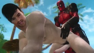 Deadpool's beach vacation