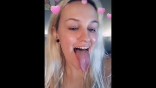 long tongue natural beauty