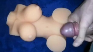 4 days no orgasms, leads to huge cum on sex toy