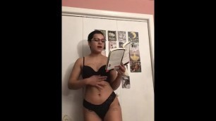 College Nerdy Girl Reads Poetry for You