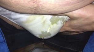 Piss in my stained underwear at work
