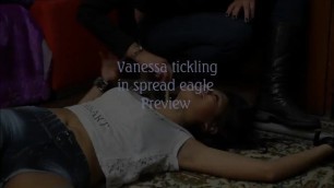 Vanessa tickling in spread eagle by Angela!!