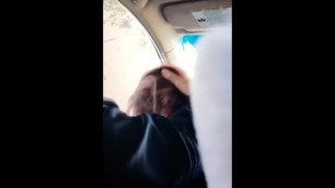 GETTING HEAD IN THE CAR DURING MY GIRLS LUNCH BRAKE . CUM EVERYWHERE