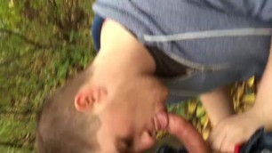 Blowjob in the bushes