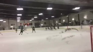 Goalie gets fucked by big black puck