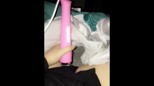 Using my vibrator to orgasm