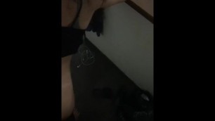 Fucking my girlfriend’s wet pussy in the building stairs