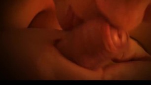 Frenulum blowjob / handjob cumming